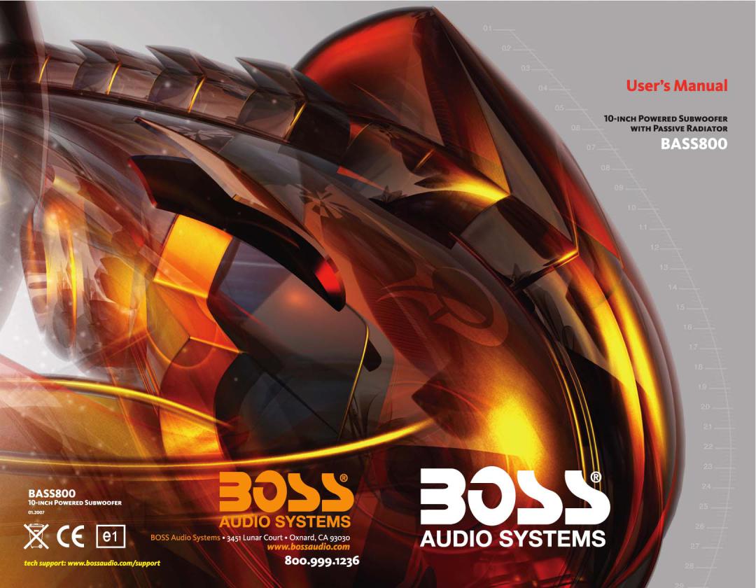 Boss Audio BASS800 Owner Manual