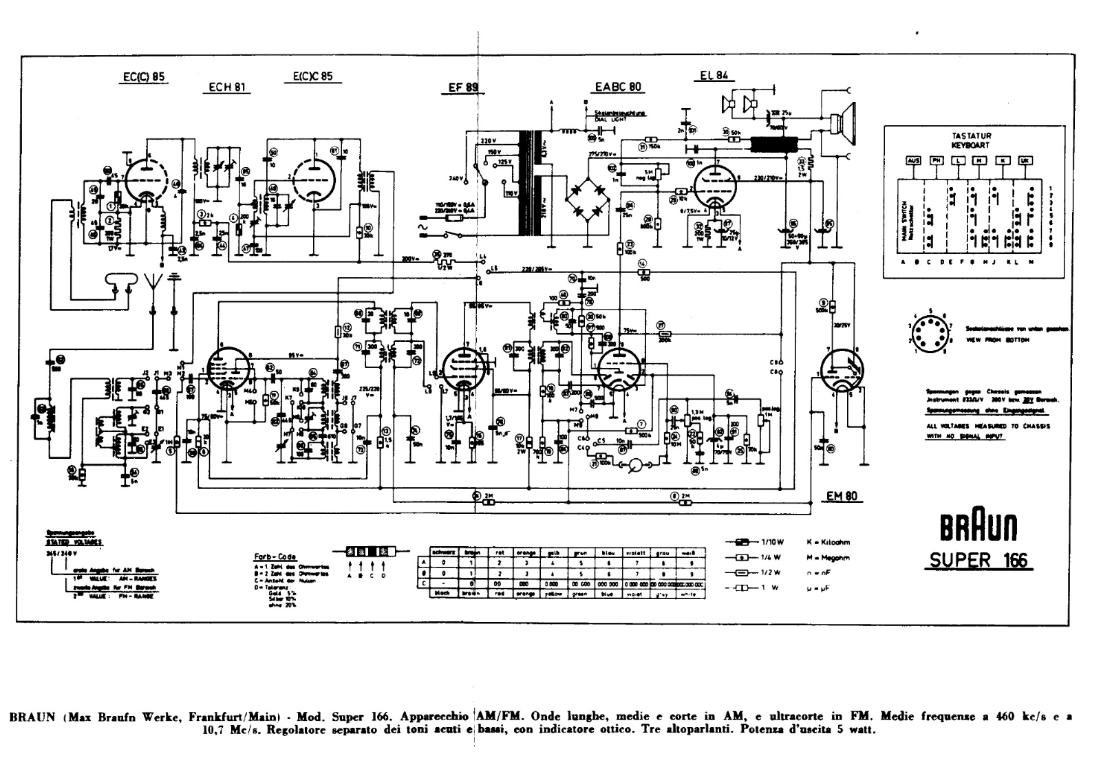 Braun super 166 schematic