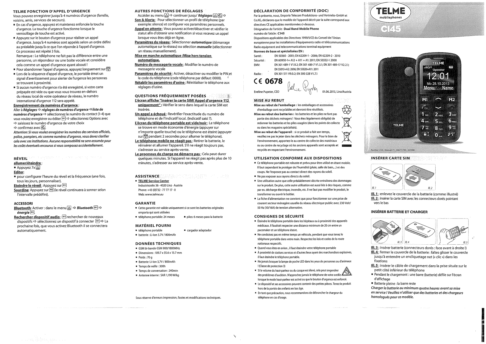 Telme C145 User guide - ManualMachine.com