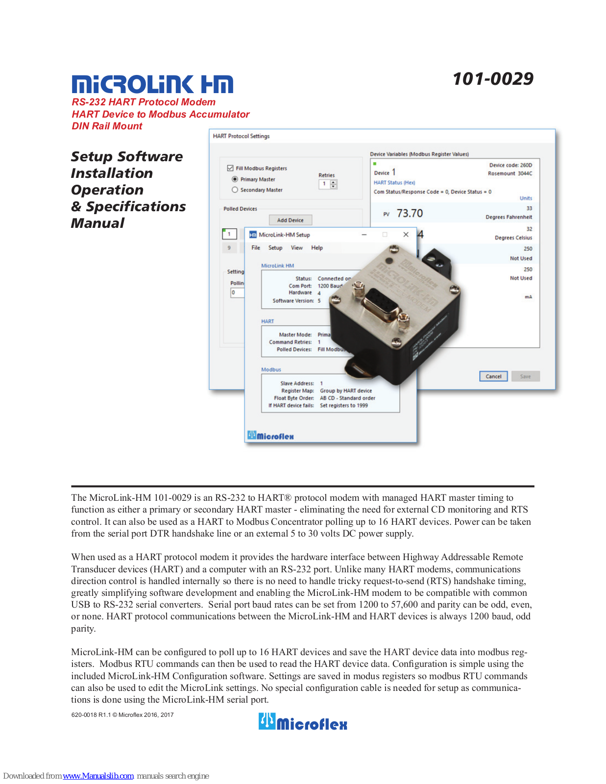 Microflex MicroLink-HM 101-0029 Installation Manual - ManualMachine.com