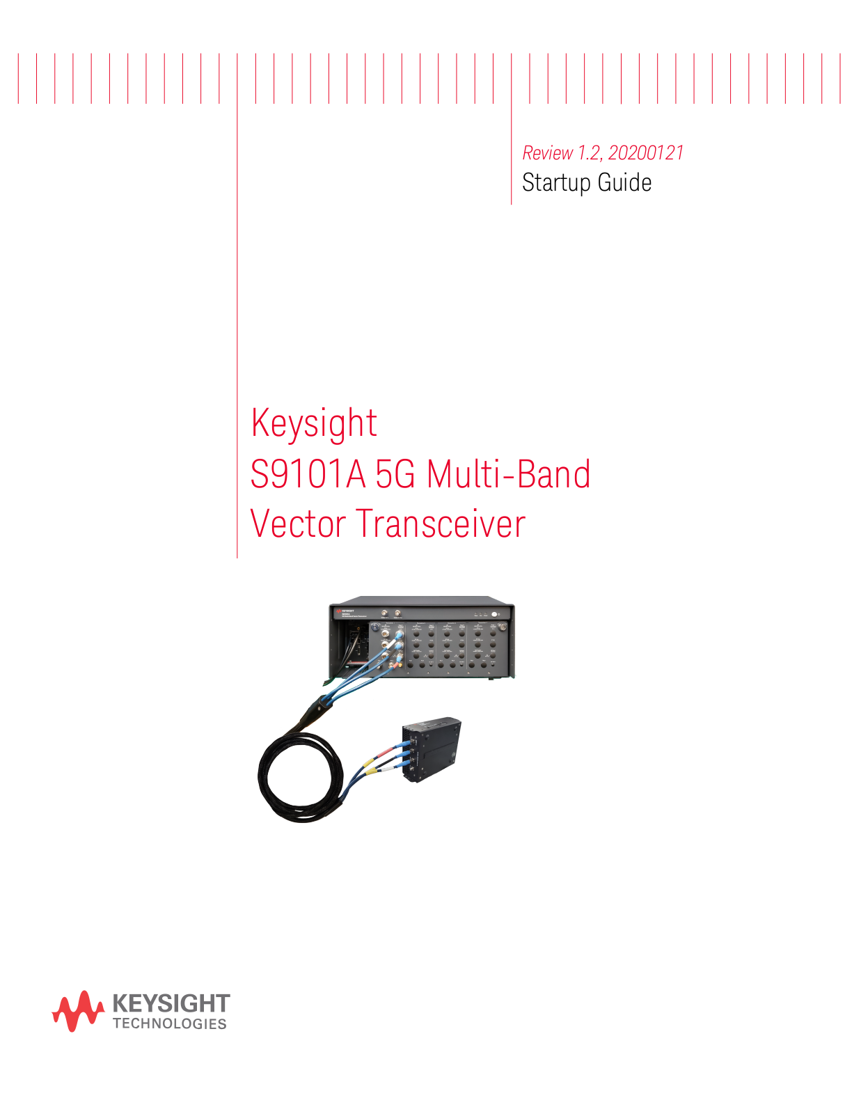 Keysight Technologies S9101A Startup Manual - ManualMachine.com