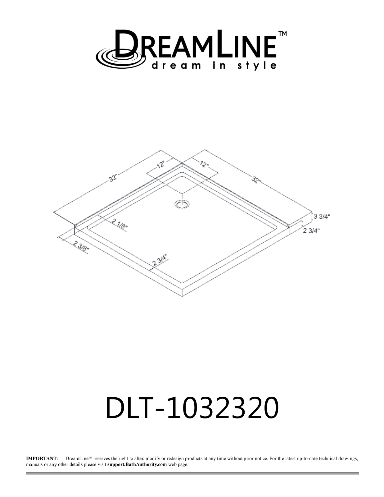 DreamLine DLN5189 Dimensions - ManualMachine.com