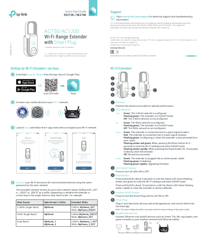 TP-LINK AC750, AC1200 Quick Install Guide