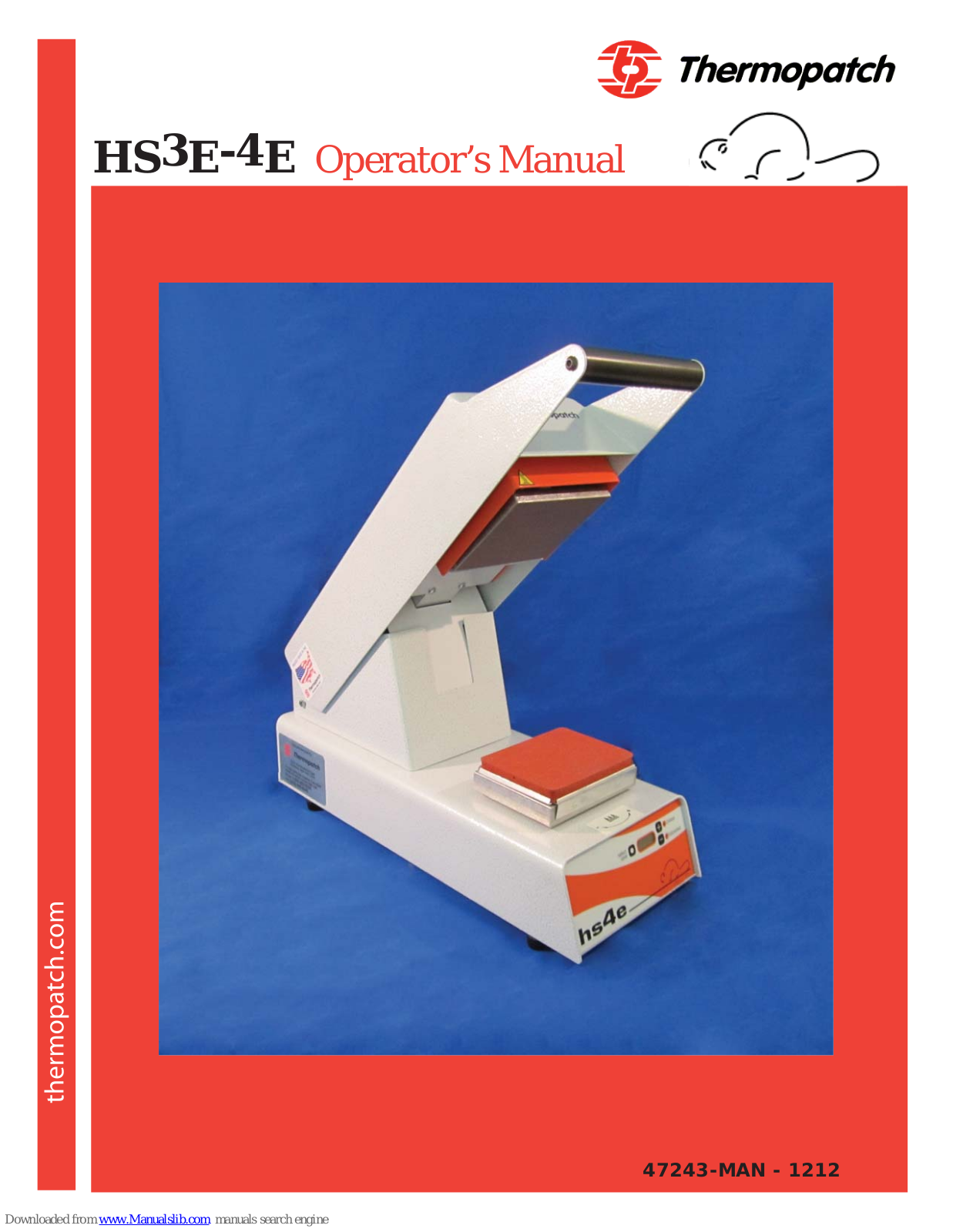 Thermopatch HS3E, HS4E Operator's Manual