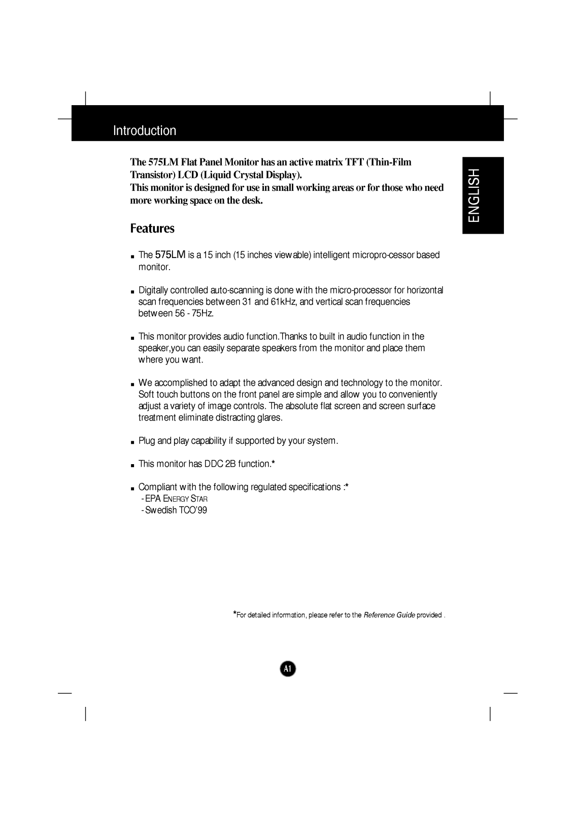 LG FLATRON LCD 575LM(LM565D-EA) User Manual