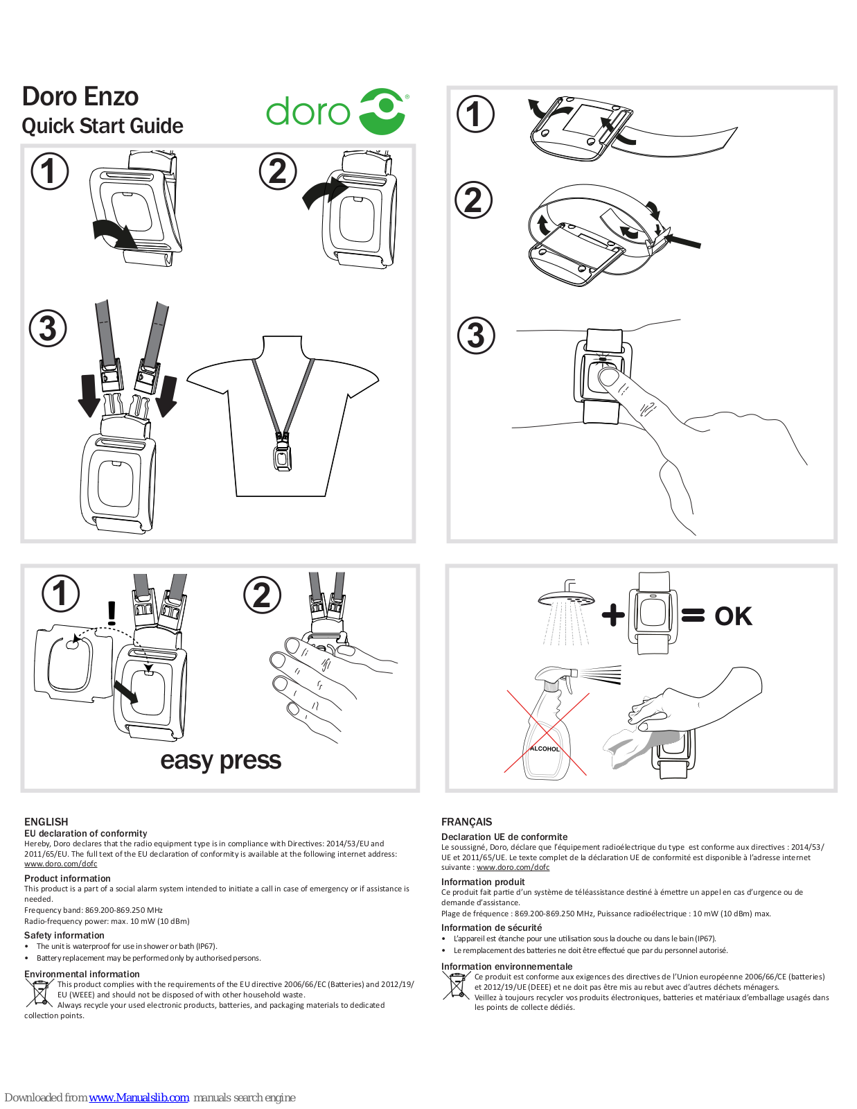 Doro Enzo Quick Start Manual