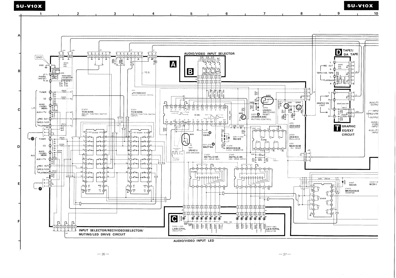 Technics SUV-10-X Schematic