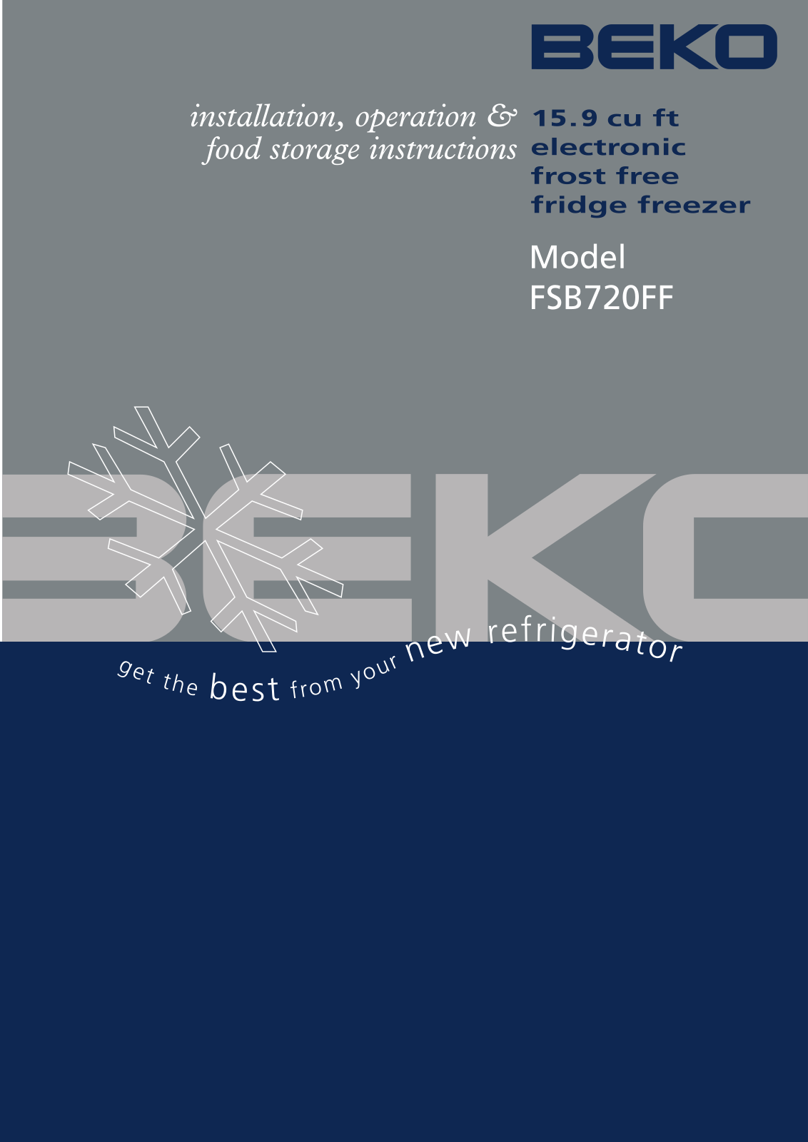 Beko FSB720FF User Manual