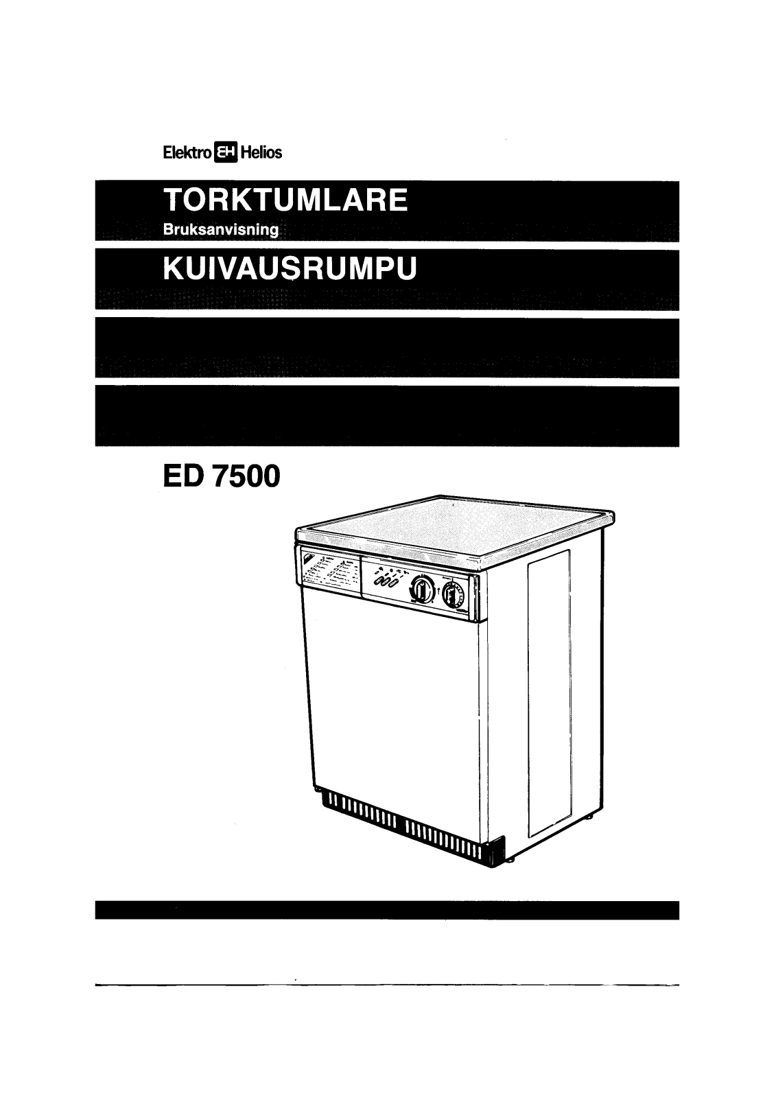 Elektro helios ED7500 User Manual