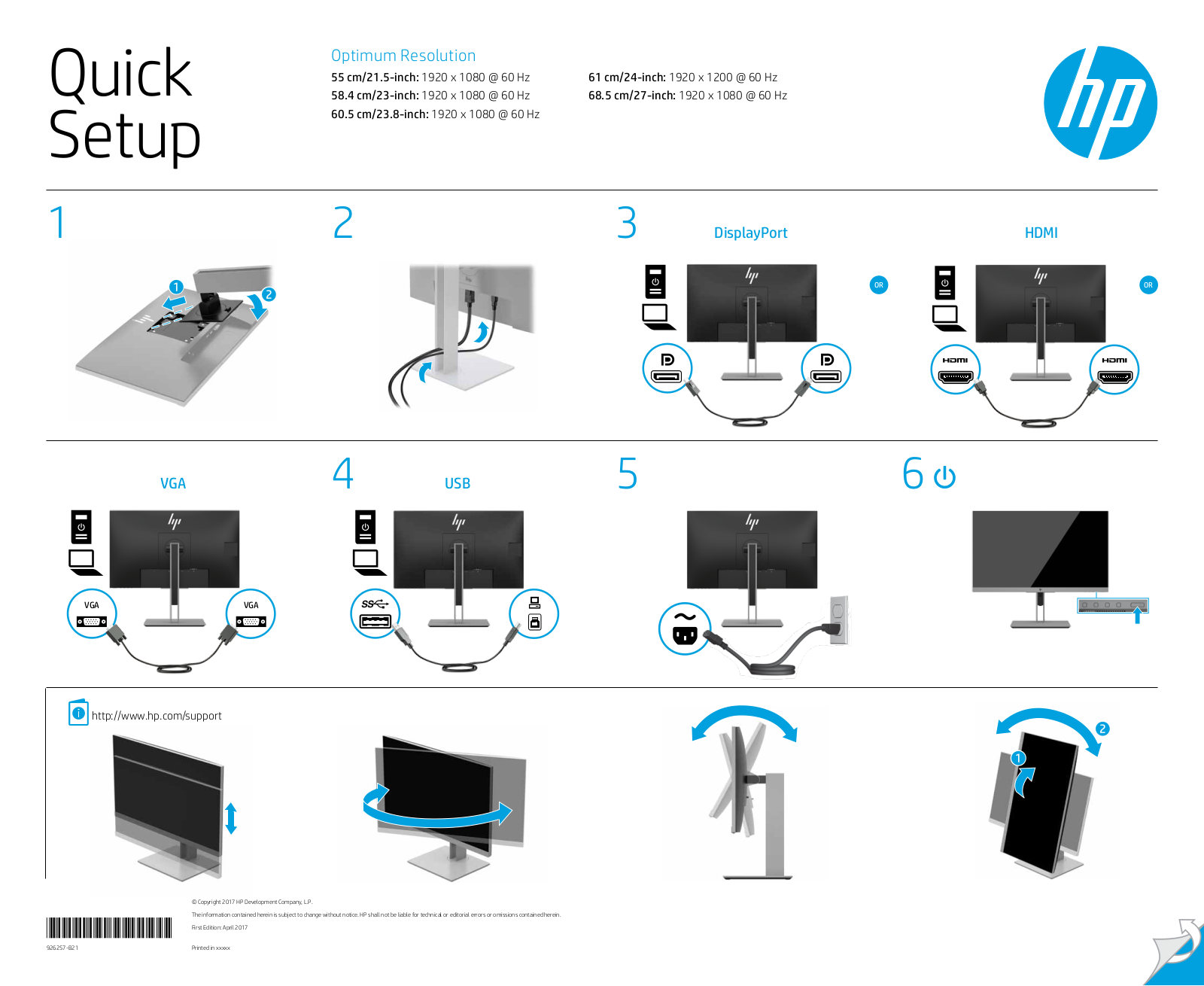 Hewlett Packard 1TJ76AA Quick Start Guide