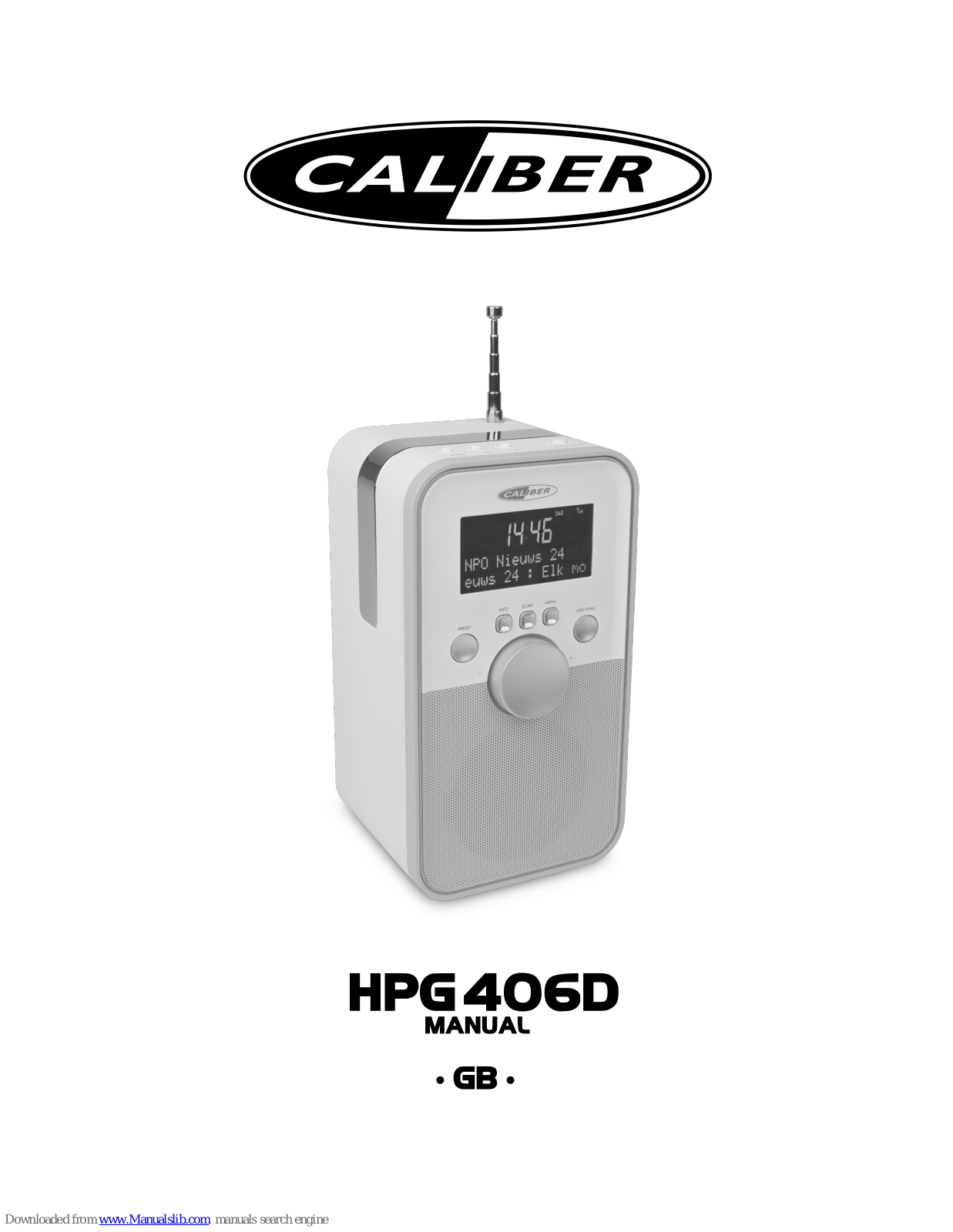 Caliber HPG406D User Manual - ManualMachine.com
