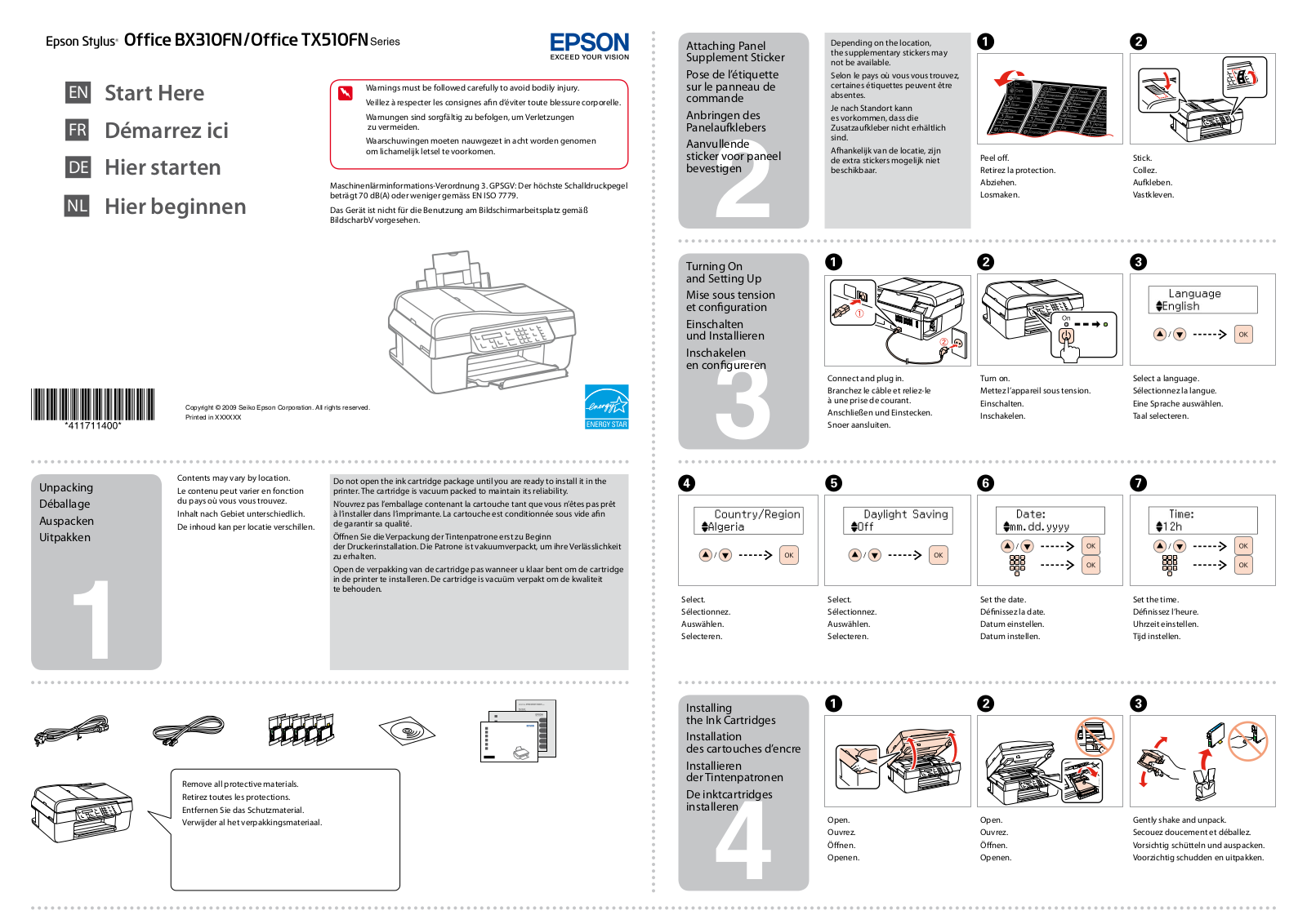 Epson STYLUS OFFICE BX310FN, STYLUS OFFICE BX510FN Manual
