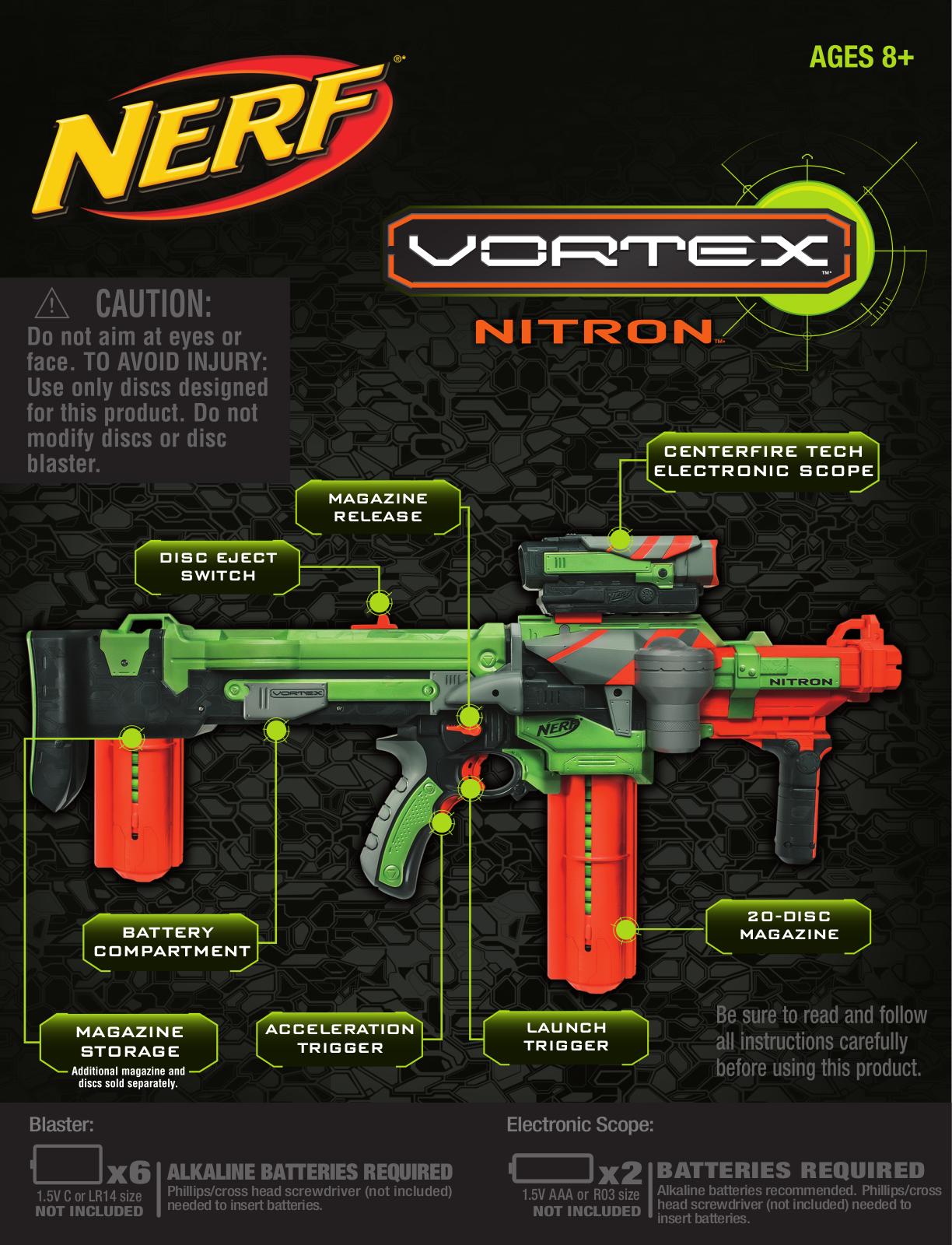 HASBRO Nerf Vortex Nitron User Manual