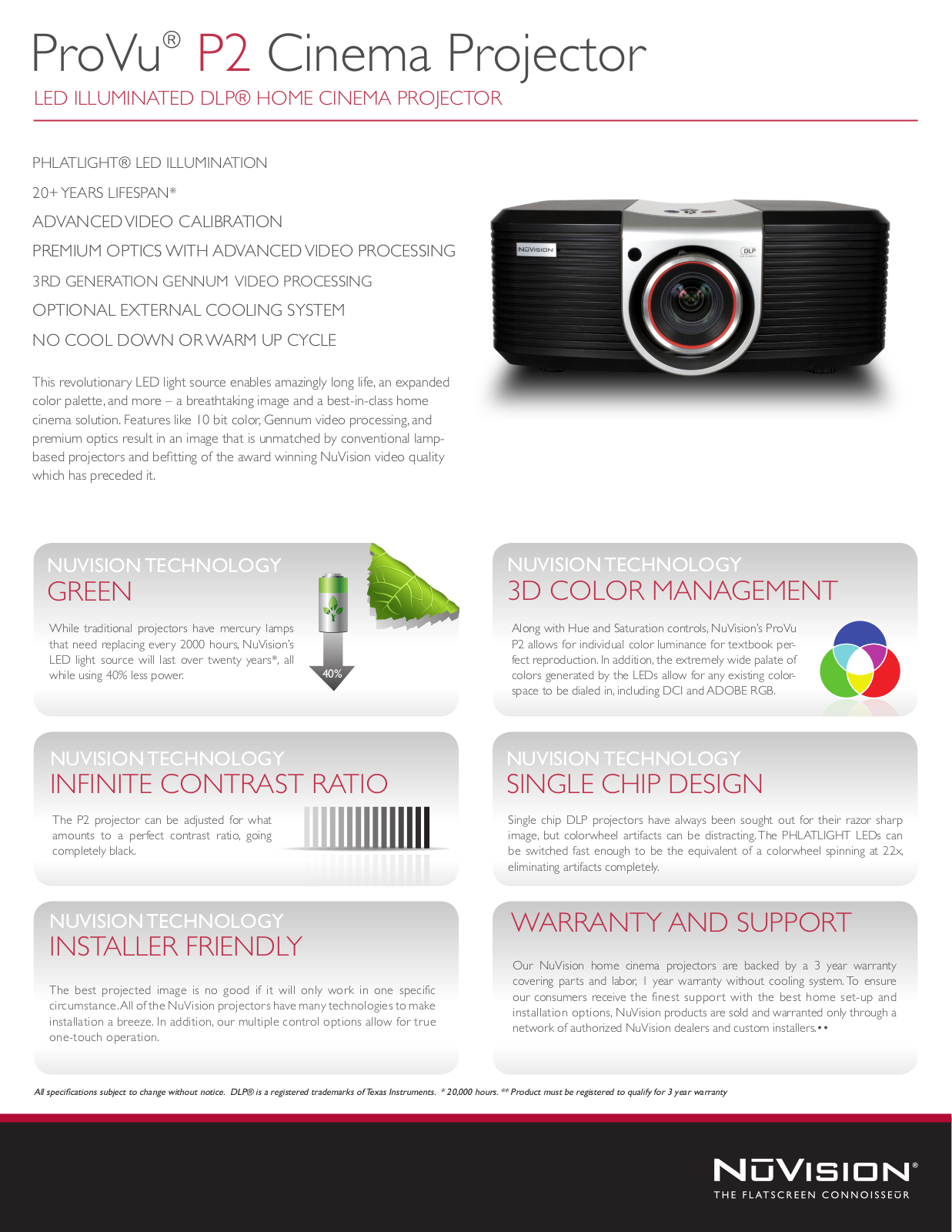 NuVision ProVu P2 Product Sheet