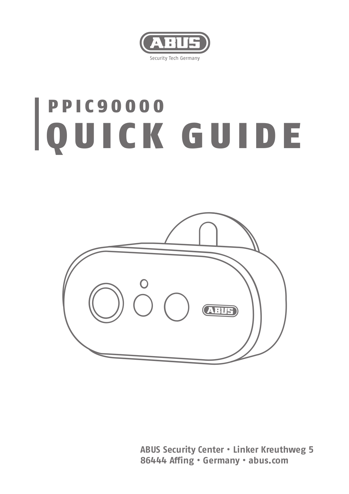 ABUS PPIC90000 QUICK GUIDE