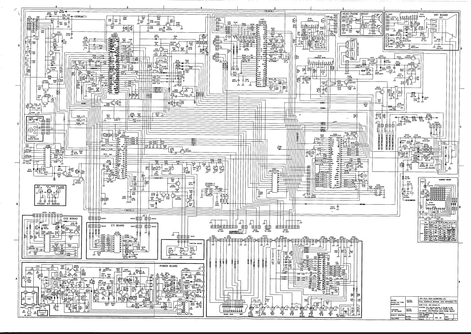 TEAC CCT-6860 Schematic