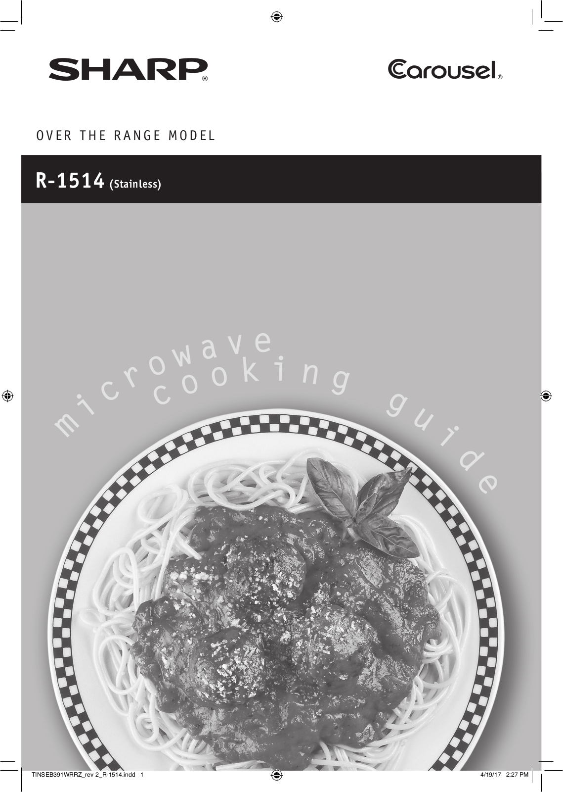 Sharp R1514TY User Manual