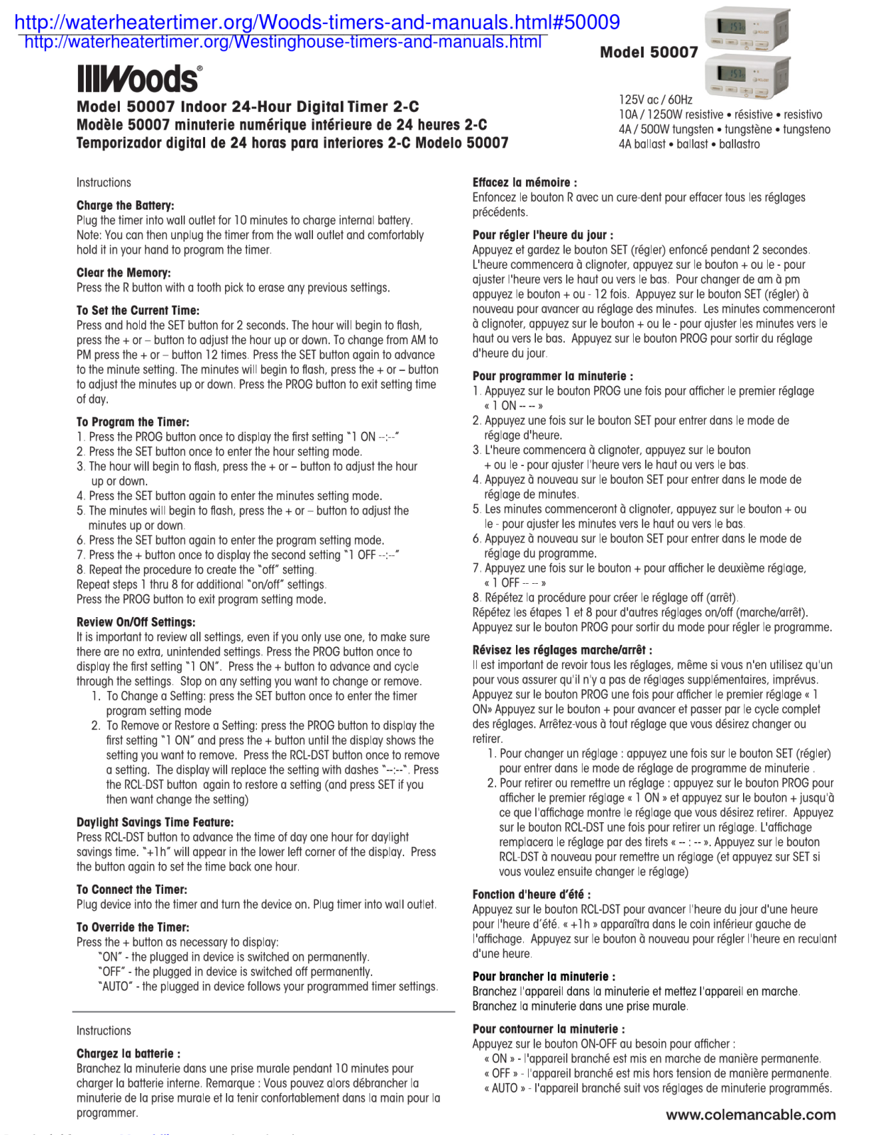 Woods 50007 Instruction Manual - ManualMachine.com