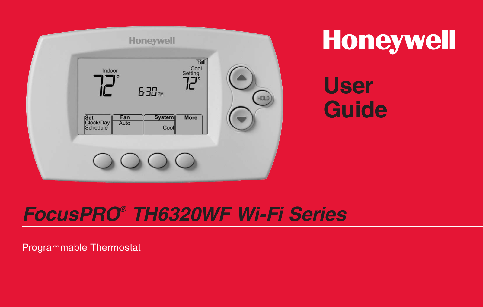 Honeywell TH6320WF Wi-Fi Series User Guide