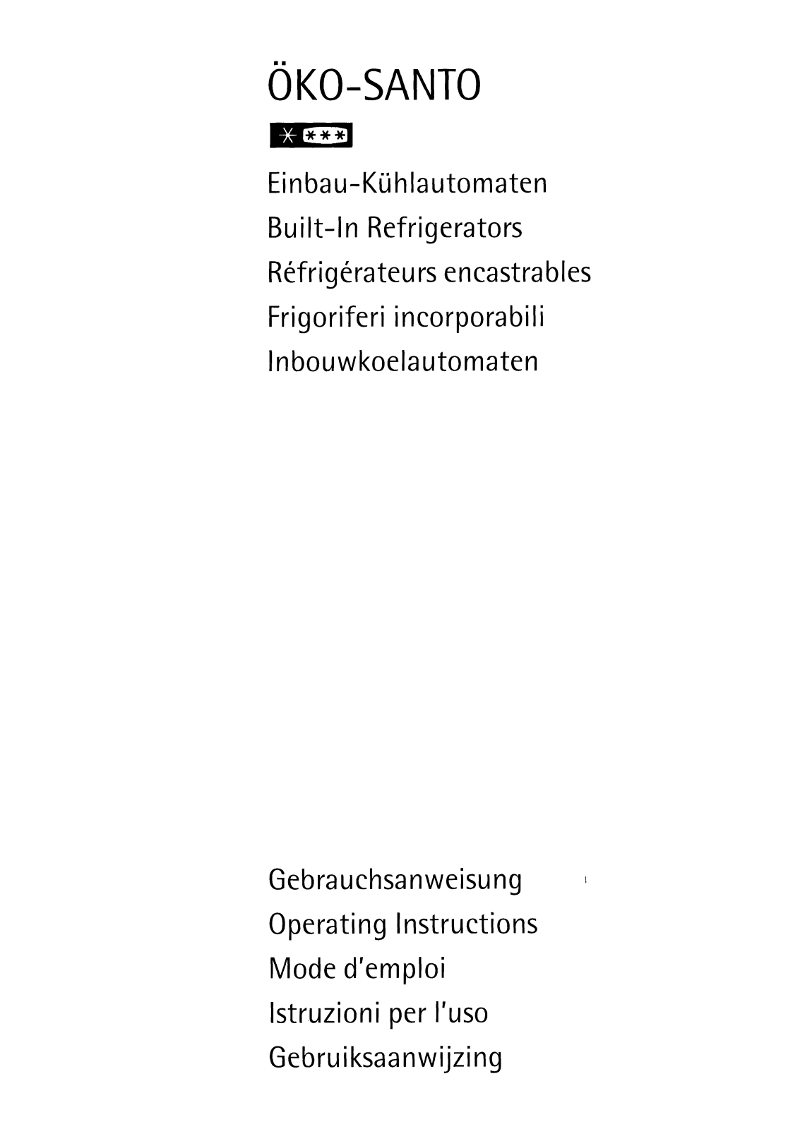 Aeg S1442-5ICH, S1445-5I, S1449-5I, S1442-5I Operating Instructions