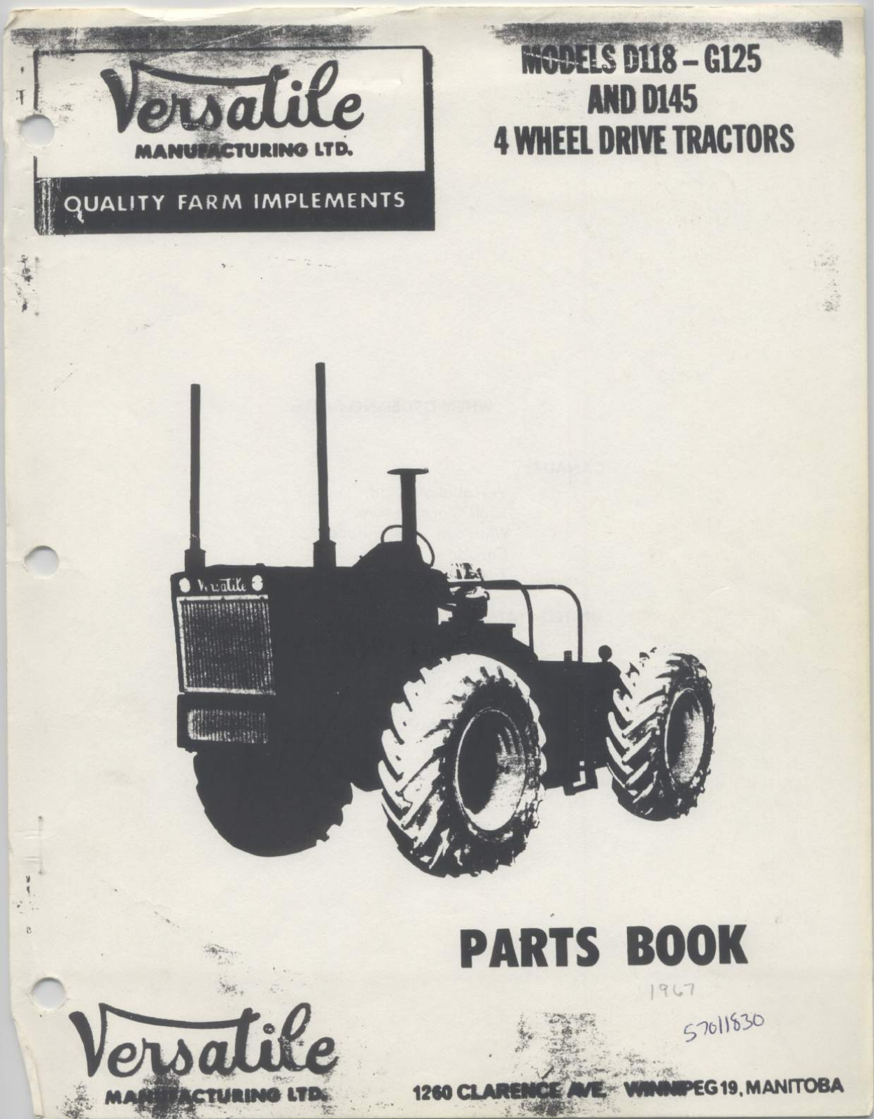 Versatile D118-G125, D145 User Manual