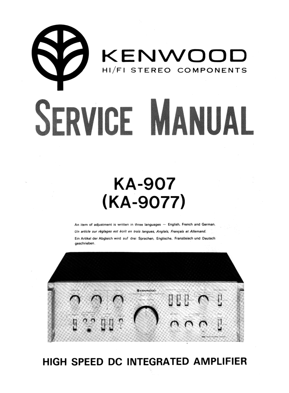 KEF KA-907 Service manual