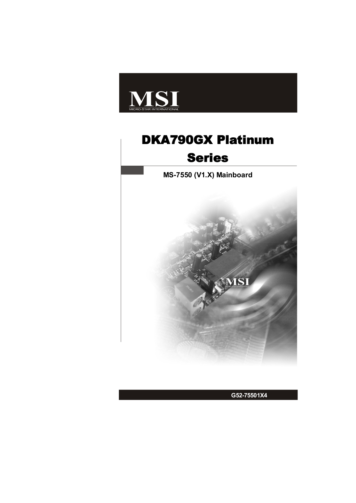 MSI DKA790GX User Manual