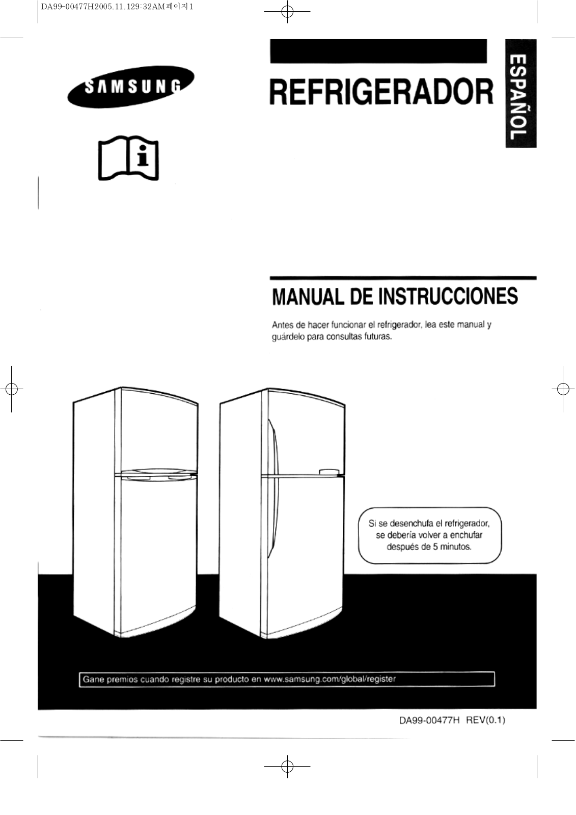 Samsung SR-57NXA User Manual