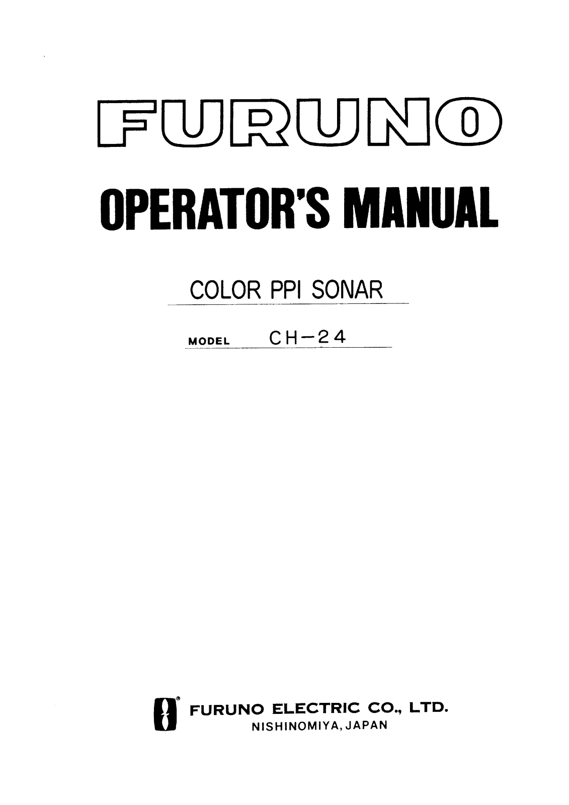 Furuno CH-24 User Manual