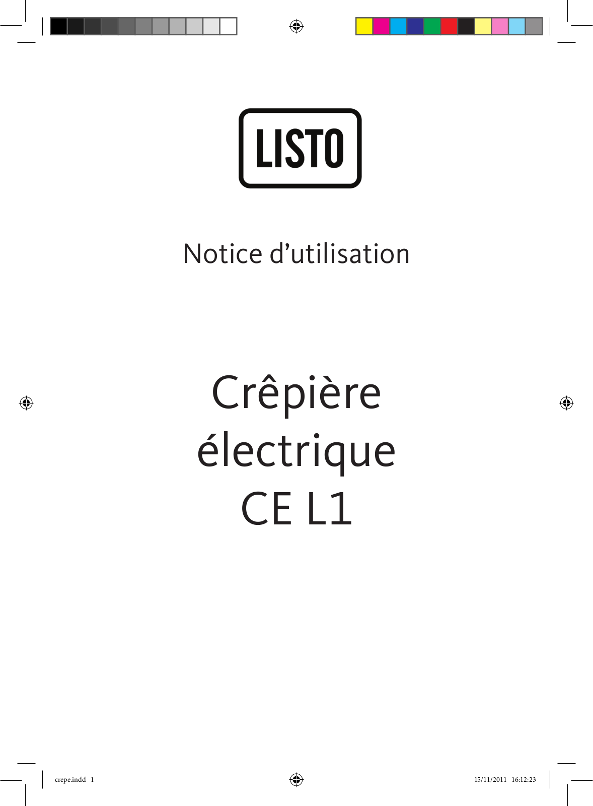 LISTO CE L1 User Manual