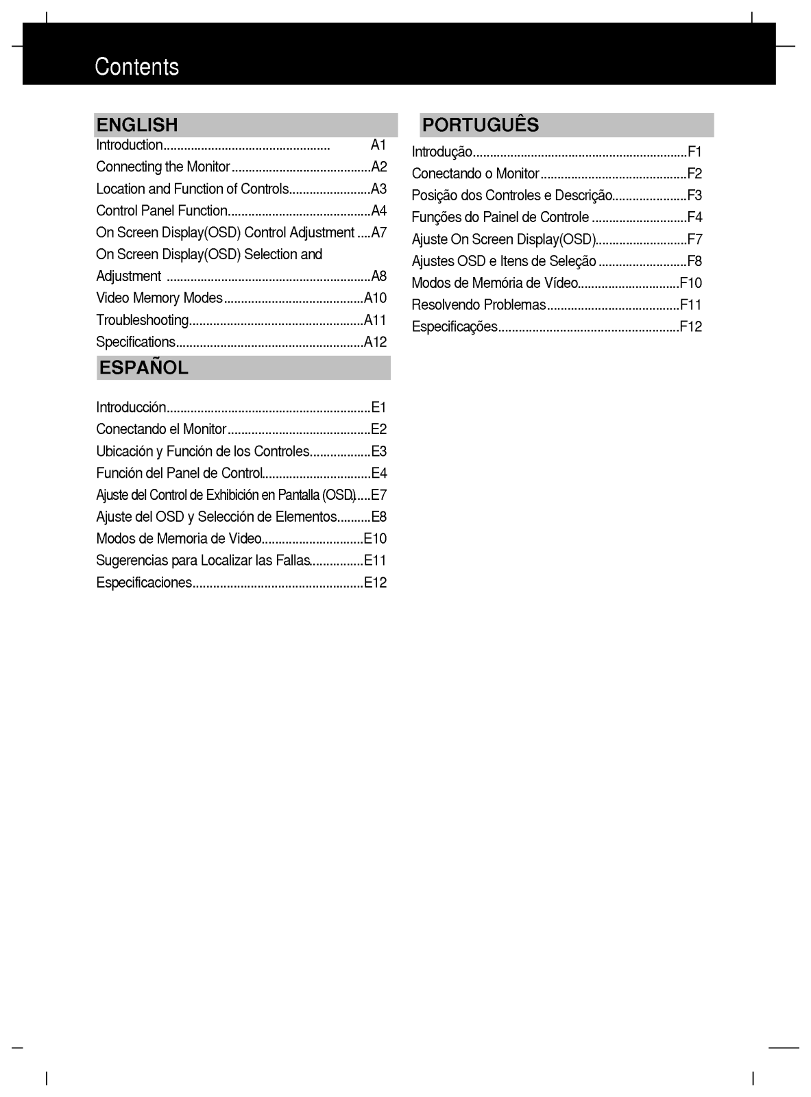 LG 500M-MB500F-NA User Manual