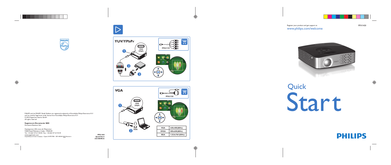 Philips PicoPix Projecteur de poche User Manual