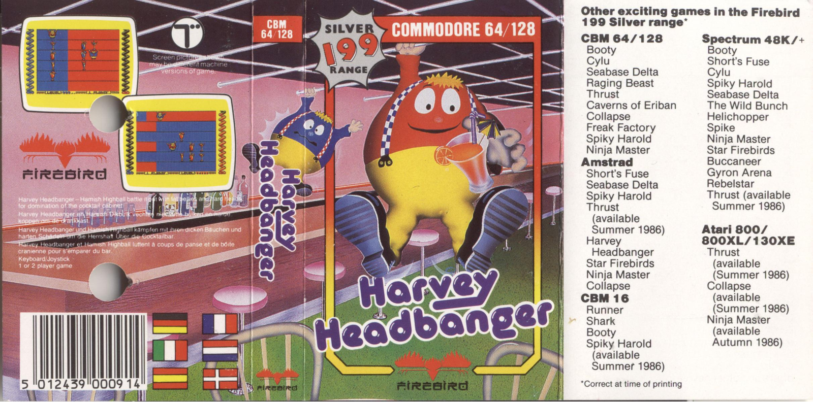 Firebird Software Harvey Headbanger (1986) User guide - ManualMachine.com