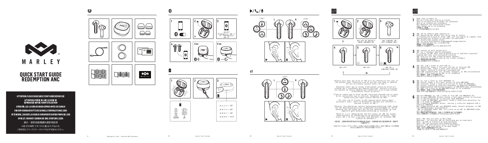 House of Marley Redemption ANC QUICK START GUIDE