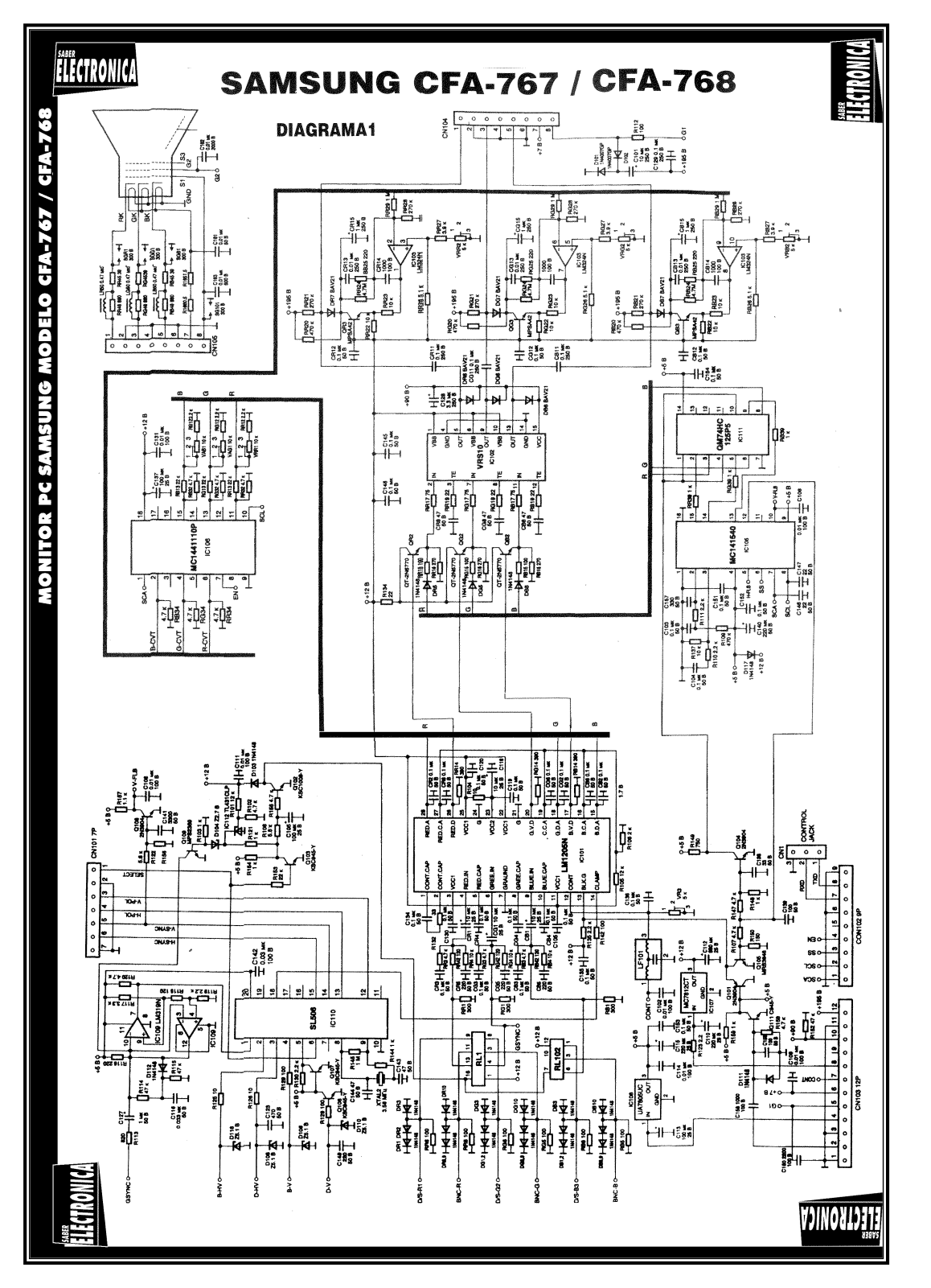 Samsung CF767, CF768 Schematic