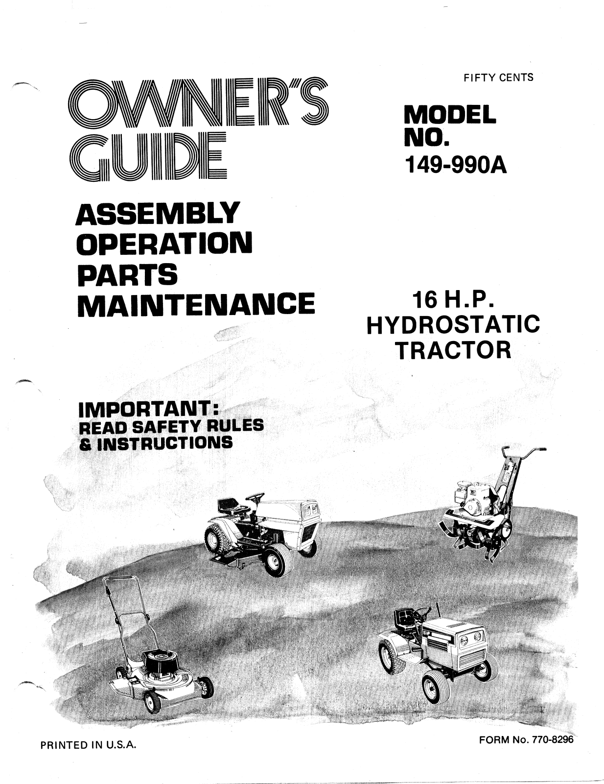 MTD 149-990A User Manual