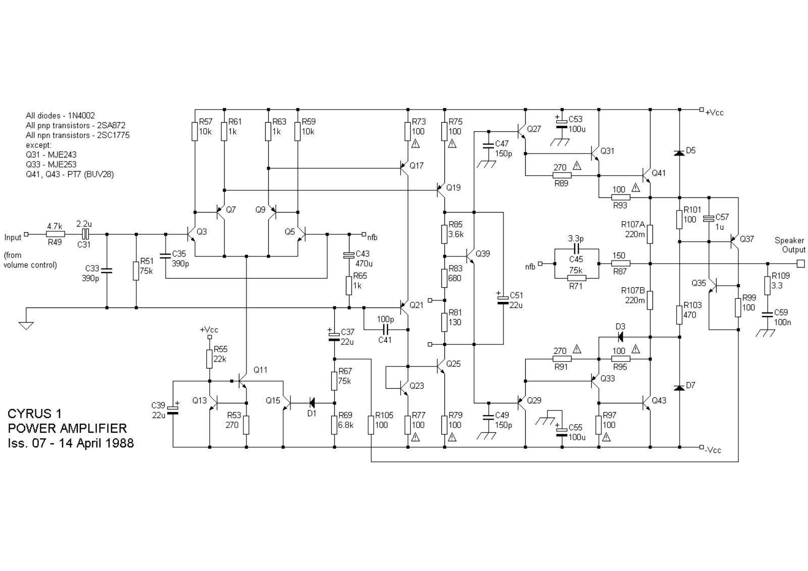 Cyrus 1 Schematic