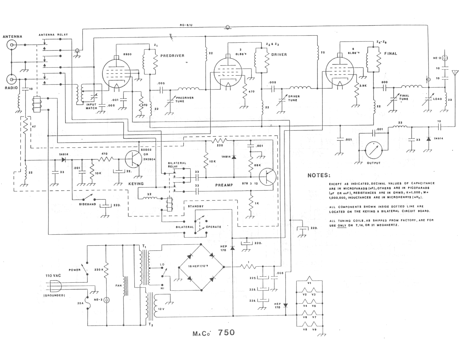 Maco 750B Schematics - ManualMachine.com
