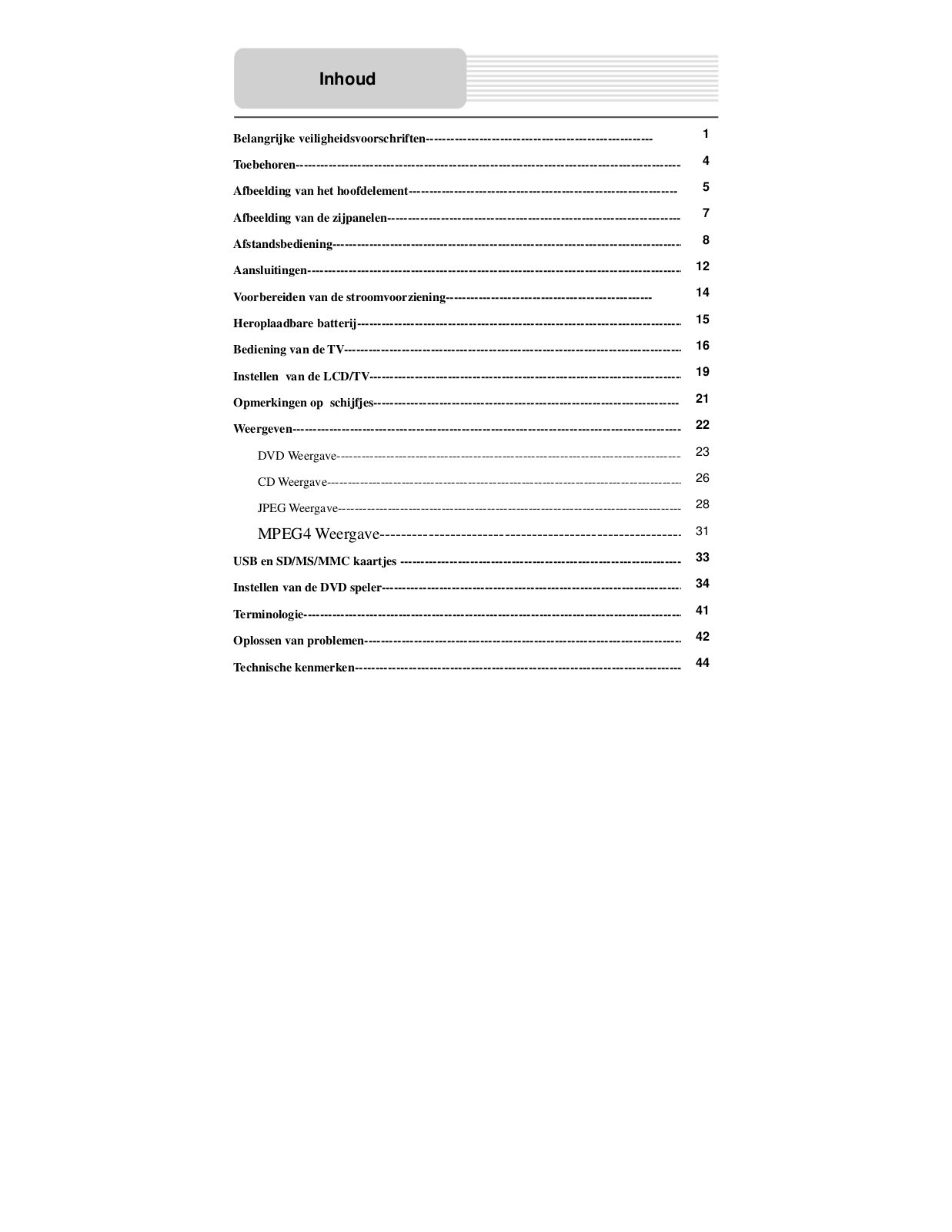 Lenco DVT-1001 User Manual