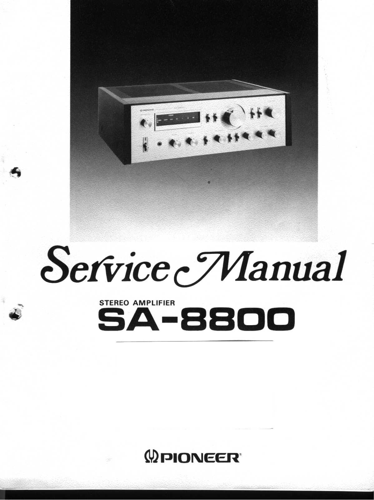 SA SA 8800 Service Manual