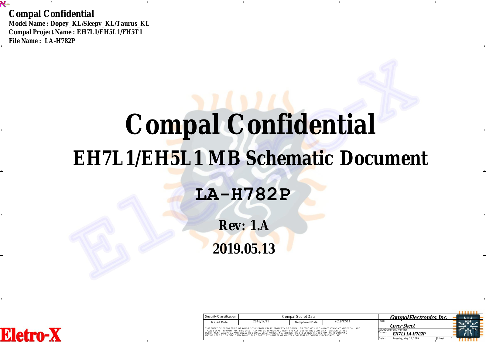 Compal LA-H782P Schematic