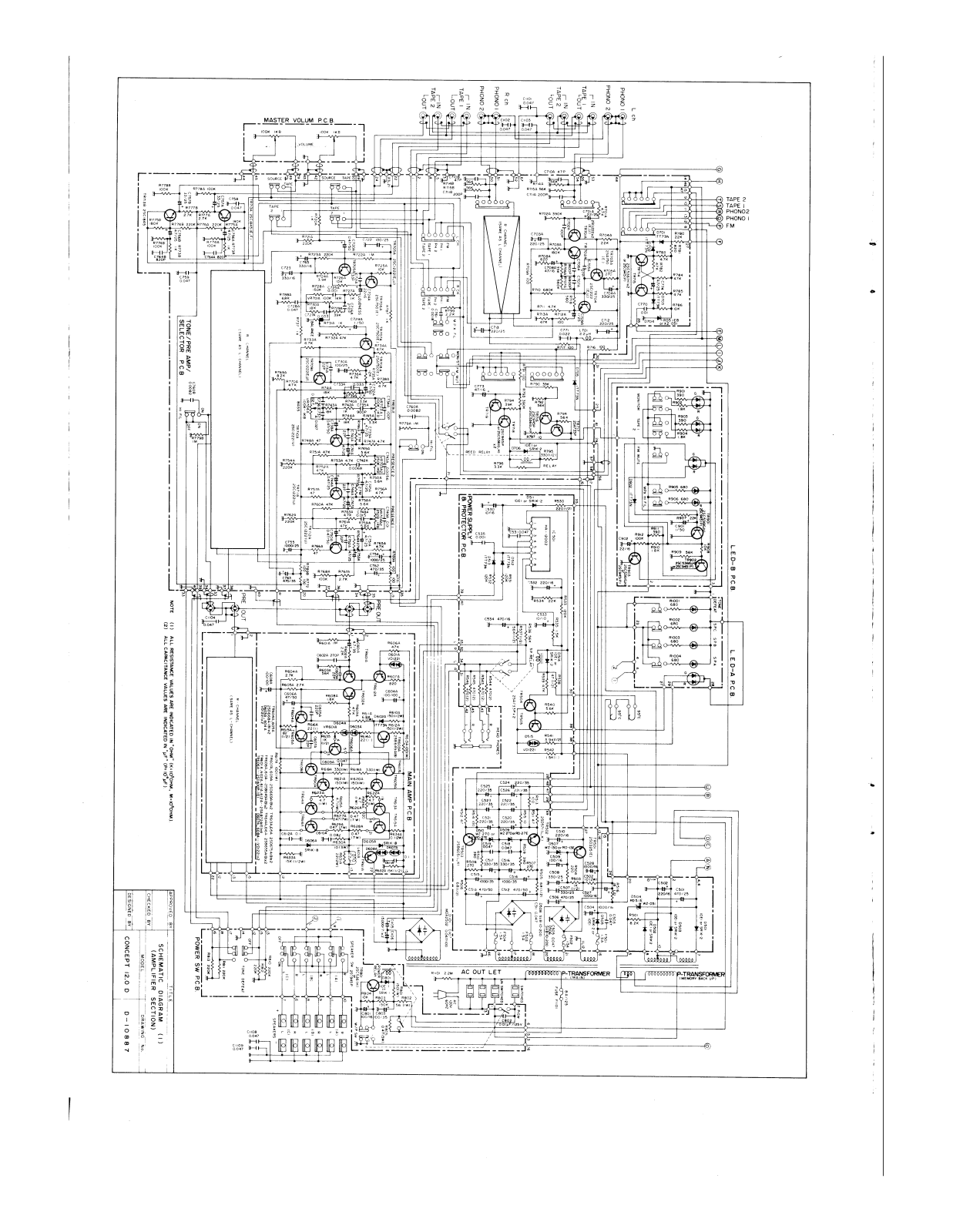 Concertone 12.0-D Schematic