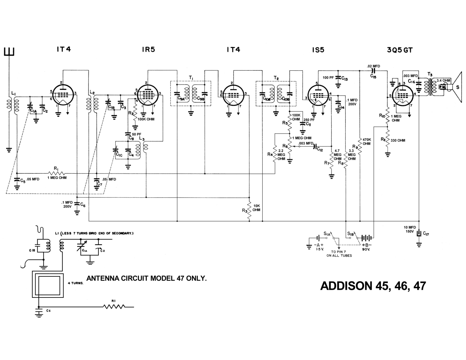 Addison 45, 46, 47 schematic