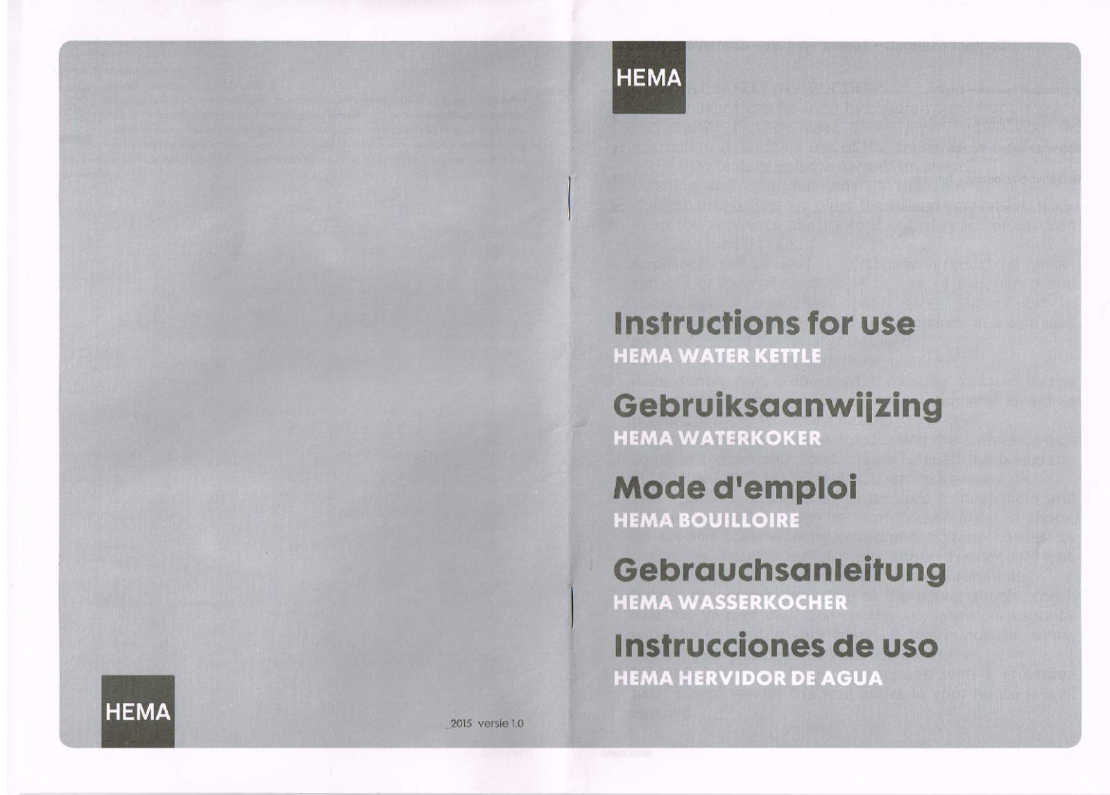 Hema 80.01.0045 User Manual