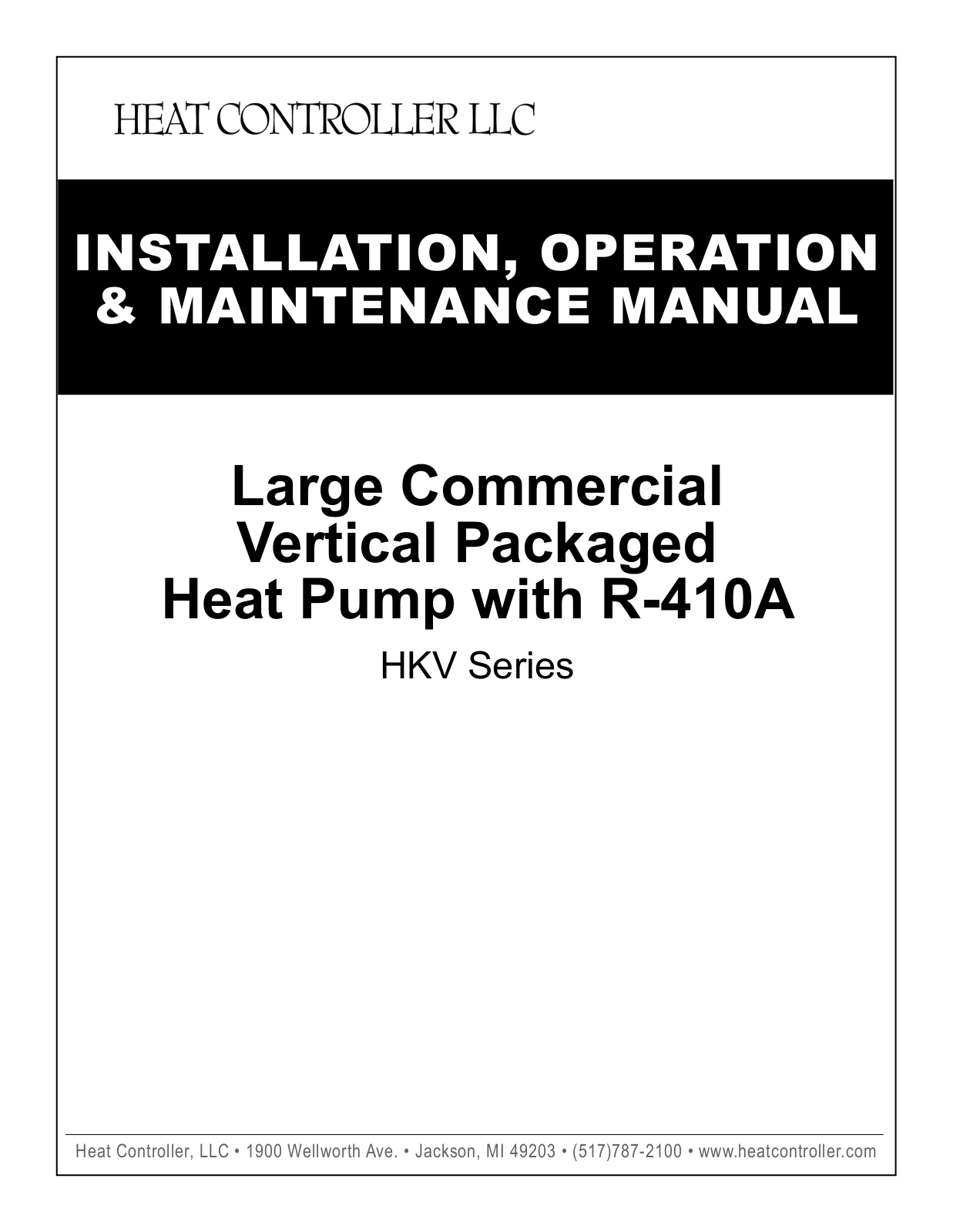 Heatcontroller HKV300A User Manual