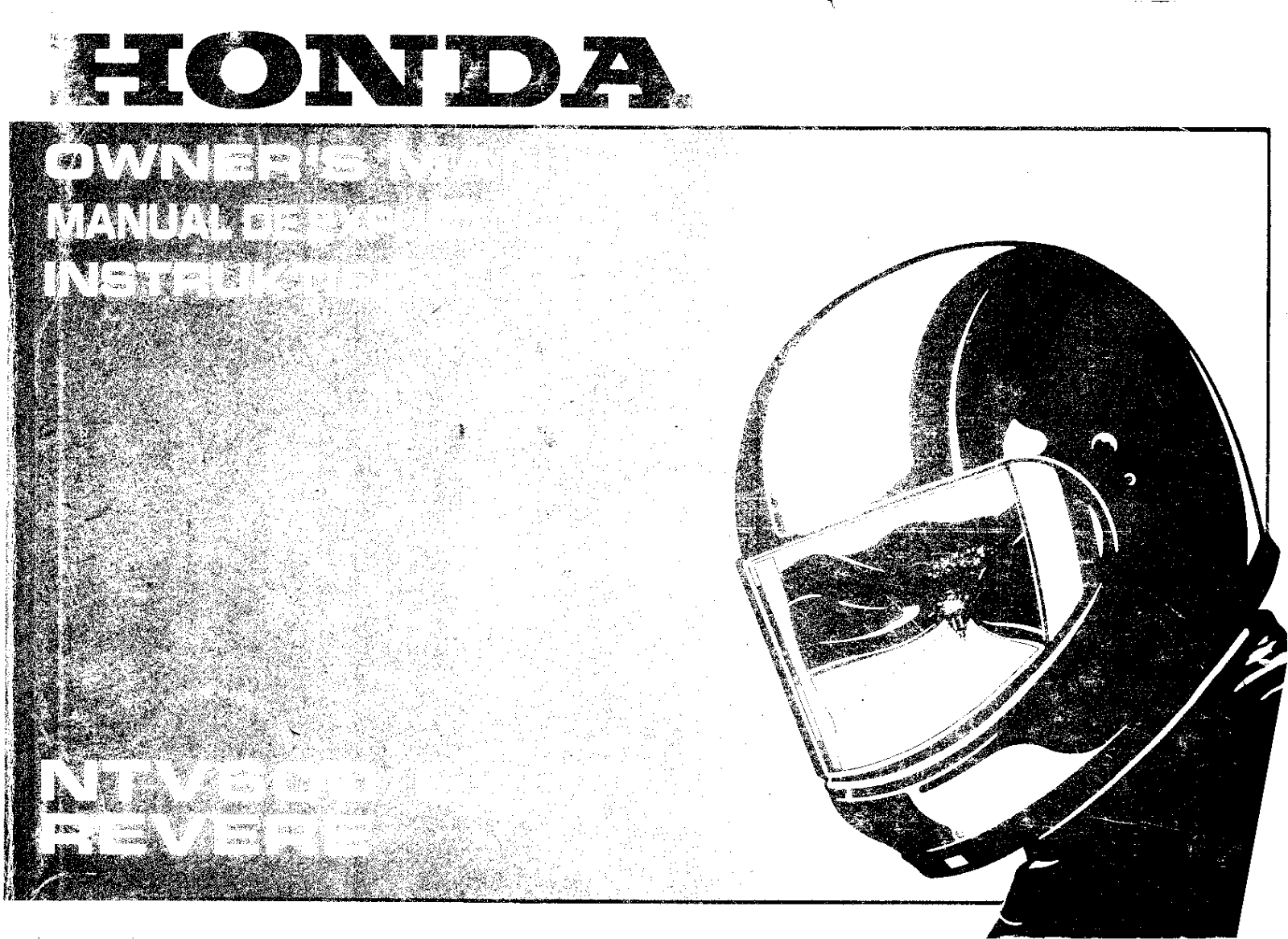 Honda NTV650 1990 Owner's Manual