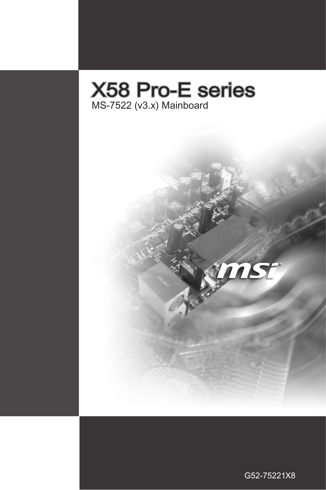 MSI X58 Pro-E User Manual