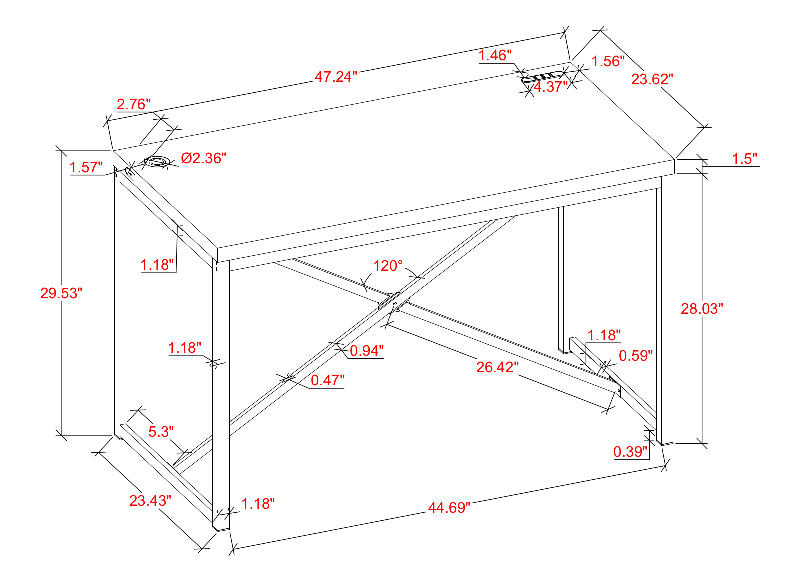 Sand & Stable W004178563 Dimensions - ManualMachine.com
