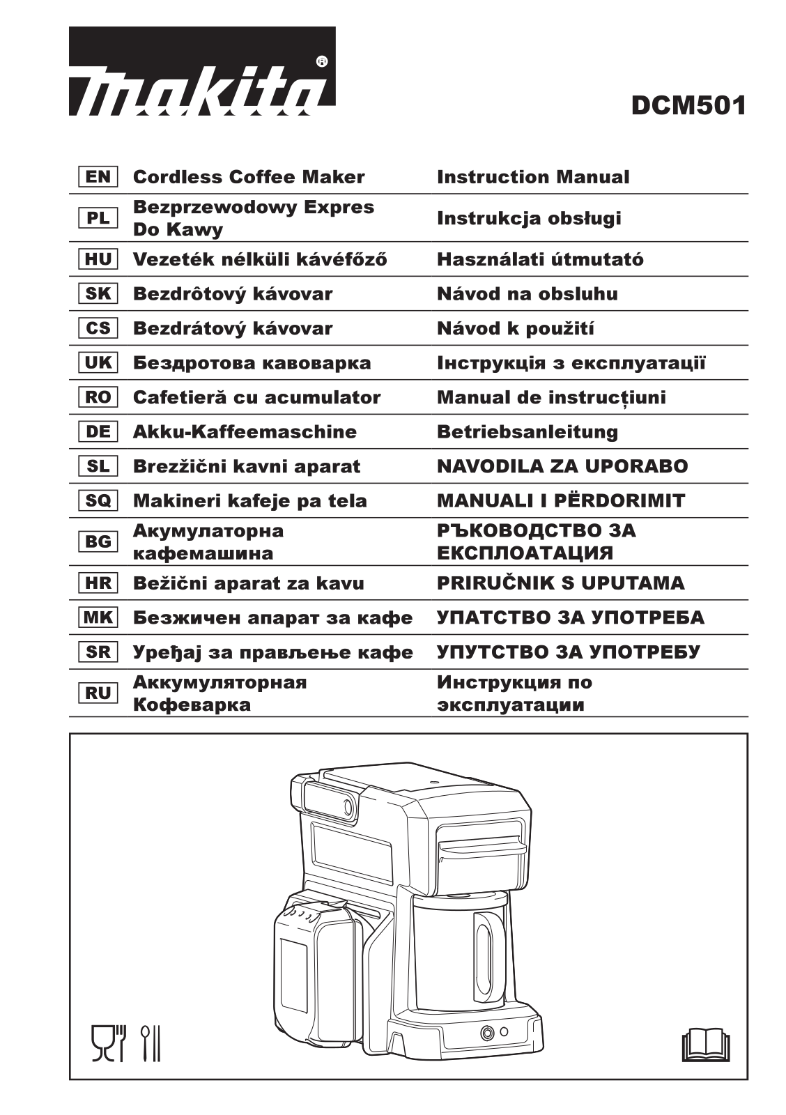 Makita DCM501 User Manual