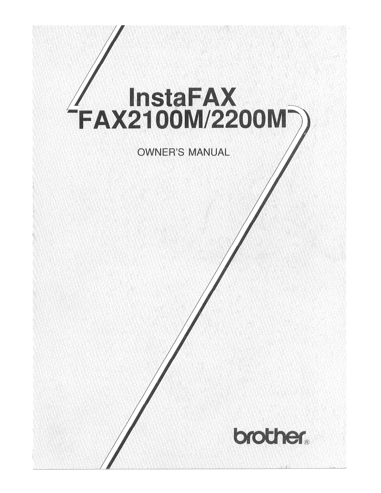 Brother 2200M, 2100M User Manual